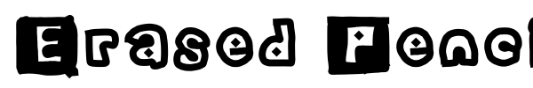 Erased Pencil font preview